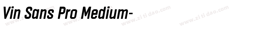 Vin Sans Pro Medium字体转换